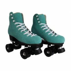 Nuheel® Woman Nuheel Green Suede Double Row Roller Skates Women Pu Four-Wheel Plastic Steel Base Roller Shoes,Size 4.5-13.5 54 Nuheel® Woman Nuheel Green Suede Double Row Roller Skates Women Pu Four-Wheel Plastic Steel Base Roller Shoes,Size 4.5-13.5