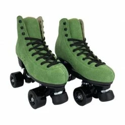 Nuheel® Woman Nuheel Green Suede Double Row Roller Skates Women Pu Four-Wheel Plastic Steel Base Roller Shoes,Size 4.5-13.5 35 Nuheel® Woman Nuheel Green Suede Double Row Roller Skates Women Pu Four-Wheel Plastic Steel Base Roller Shoes,Size 4.5-13.5