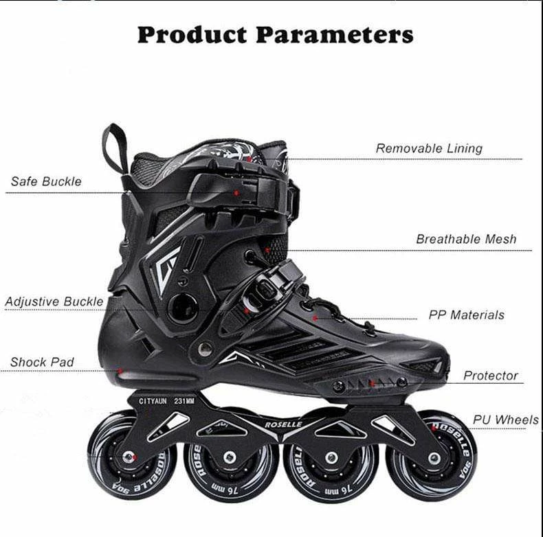Nuheel® Nuheel Inline Skates, University Club Professional Roller Blades Men Novice Fancy Roller Shoes Durable Wheel Shoes Man 5 Nuheel® Nuheel Inline Skates, University Club Professional Roller Blades Men Novice Fancy Roller Shoes Durable Wheel Shoes Man