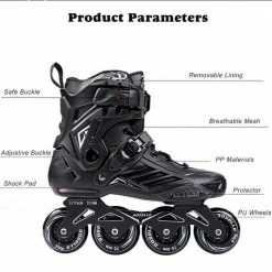 Nuheel Inline Skates, University Club Professional Roller Blades Women Novice Fancy Roller Shoes Durable Wheel Shoes