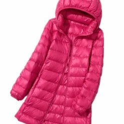 Nuheel® Nuheel Light Medium Long Women's Hooded Down Jacket Woman