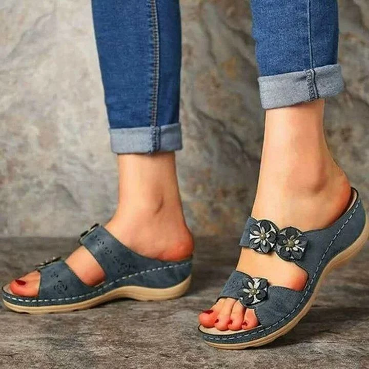 Nuheel® Open Toe Fancy Flower Orthopedic Arch-support Women Sandals Paris Design 2021 New Version 12 Nuheel® Open Toe Fancy Flower Orthopedic Arch-support Women Sandals Paris Design 2021 New Version