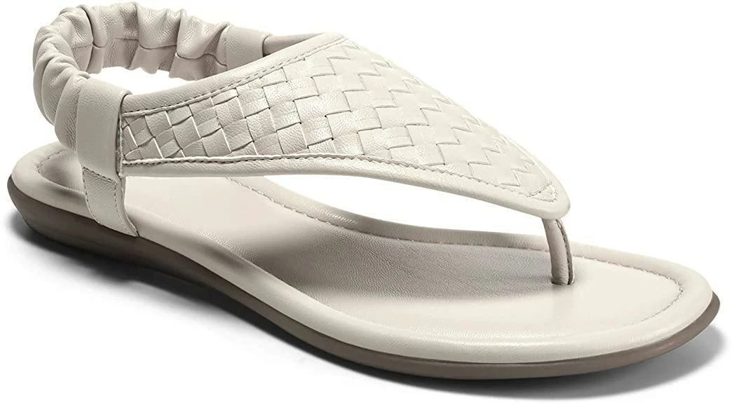 Nuheel® Women's Open Toe Woven Leather Flat Sandals Studded Sandals For Summer 3 Nuheel® Women's Open Toe Woven Leather Flat Sandals Studded Sandals For Summer