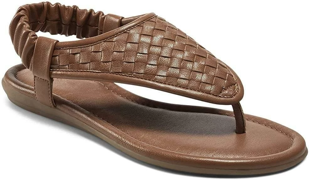 Nuheel® Women's Open Toe Woven Leather Flat Sandals Studded Sandals For Summer 5 Nuheel® Women's Open Toe Woven Leather Flat Sandals Studded Sandals For Summer