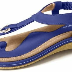 Nuheel® Woman Womens Summer Beach Flat Sandals Comfort Slip On Summer's Flip Flops Thong Shoes