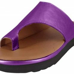 Nuheel® Woman Sandals For Women, Womens Comfy Summer Slippers For Big Toe Open Toe Casual Light Weight Flat Sandals Flip Flops