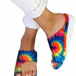 Nuheel® Woman Sandals For Women, Womens Comfy Summer Slippers For Big Toe Open Toe Casual Light Weight Flat Sandals Flip Flops