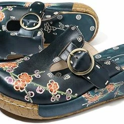 Nuheel® Woman Womens Platform Sandals Shoes For Summer Leather Slipper Mule Clogs