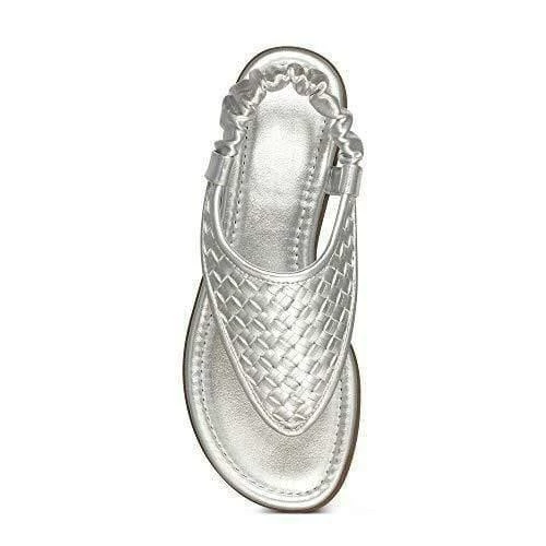 Nuheel® Women's Open Toe Woven Leather Flat Sandals Studded Sandals For Summer 7 Nuheel® Women's Open Toe Woven Leather Flat Sandals Studded Sandals For Summer