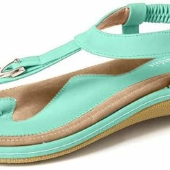 Nuheel® Woman Womens Summer Beach Flat Sandals Comfort Slip On Summer's Flip Flops Thong Shoes