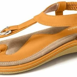 Nuheel® Woman Womens Summer Beach Flat Sandals Comfort Slip On Summer's Flip Flops Thong Shoes