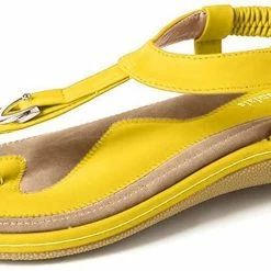 Nuheel® Woman Womens Summer Beach Flat Sandals Comfort Slip On Summer's Flip Flops Thong Shoes