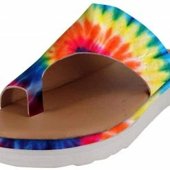 Nuheel® Woman Sandals For Women, Womens Comfy Summer Slippers For Big Toe Open Toe Casual Light Weight Flat Sandals Flip Flops