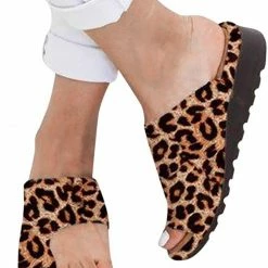 Nuheel® Woman Sandals For Women, Womens Comfy Summer Slippers For Big Toe Open Toe Casual Light Weight Flat Sandals Flip Flops