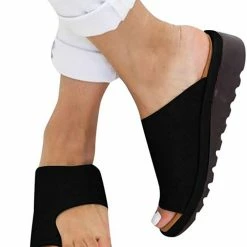 Nuheel® Woman Sandals For Women, Womens Comfy Summer Slippers For Big Toe Open Toe Casual Light Weight Flat Sandals Flip Flops