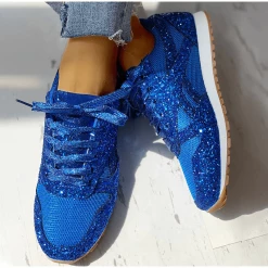 Nuheel® Women's Trainers Athletic Shoes Muffin Rhinestone Crystal Sneakers Sequins Bling Bling Sneakers Woman 21 Nuheel® Women's Trainers Athletic Shoes Muffin Rhinestone Crystal Sneakers Sequins Bling Bling Sneakers Woman