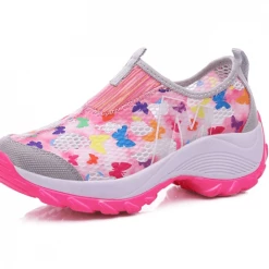 Nuheel® Womens Loafers Wedge Heel Round Toe Printed Walking Shoes Platform Air Cushion Sneakers Woman 10 Nuheel® Womens Loafers Wedge Heel Round Toe Printed Walking Shoes Platform Air Cushion Sneakers Woman