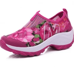 Nuheel® Womens Loafers Wedge Heel Round Toe Printed Walking Shoes Platform Air Cushion Sneakers Woman 9 Nuheel® Womens Loafers Wedge Heel Round Toe Printed Walking Shoes Platform Air Cushion Sneakers Woman