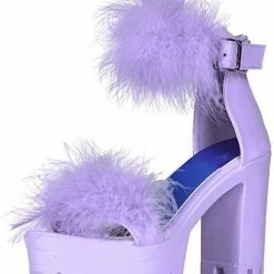 Nuheel® Womens Platform Sandals Chunky Heel Open Toe Strap High Heeled Dress Pumps