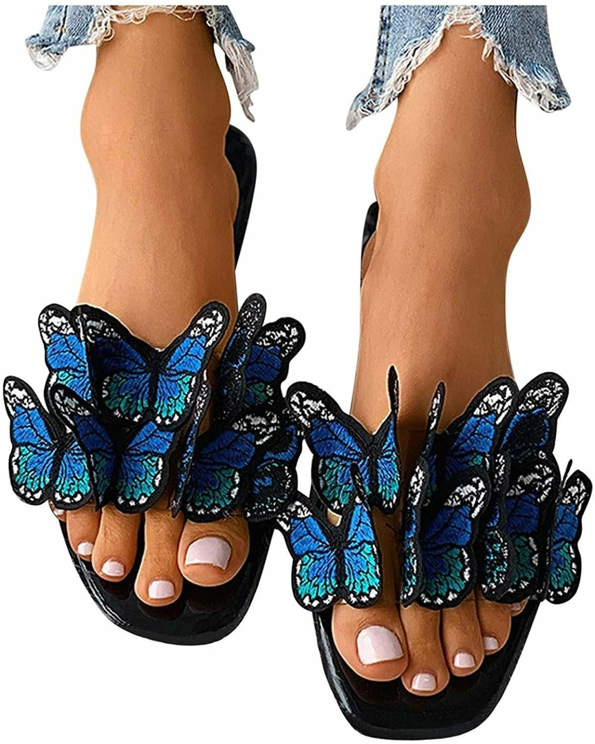 Nuheel® Sandal For Women Rhinestone Comfy Flat Flops Crystal Sandals Woman 3 Nuheel® Sandal For Women Rhinestone Comfy Flat Flops Crystal Sandals Woman