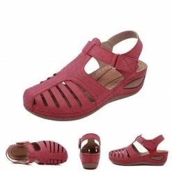 Nuheel® Woman Genuine Leather Casual Orthopedic Sandal Premium Lightweight Leather Sandals