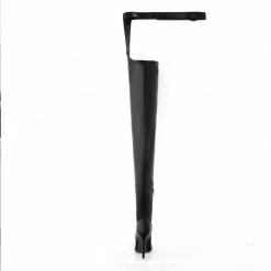 Nuheel® High Quality Leather Over Knee Boots High Pointed Toe Buckle Strap Zip Woman Shoes