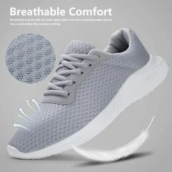 Nuheel® Men's Athletic Running Shoes Tennis Sneakers Casual Lace Up Sport Gym Walking Shoe Man