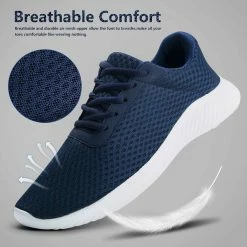 Nuheel® Men's Athletic Running Shoes Tennis Sneakers Casual Lace Up Sport Gym Walking Shoe Man