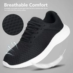 Nuheel® Men's Athletic Running Shoes Tennis Sneakers Casual Lace Up Sport Gym Walking Shoe Man