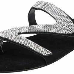Nuheel® Woman Sandal For Women Rhinestone Comfy Flat Flops Crystal Sandals 34 Nuheel® Woman Sandal For Women Rhinestone Comfy Flat Flops Crystal Sandals