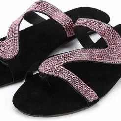 Nuheel® Woman Sandal For Women Rhinestone Comfy Flat Flops Crystal Sandals 29 Nuheel® Woman Sandal For Women Rhinestone Comfy Flat Flops Crystal Sandals