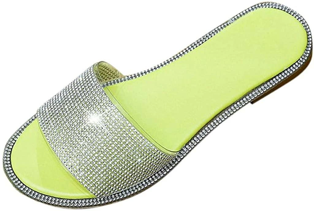 Nuheel® Sandal For Women Rhinestone Comfy Flat Flops Crystal Sandals 17 Nuheel® Sandal For Women Rhinestone Comfy Flat Flops Crystal Sandals