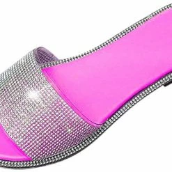 Nuheel® Sandal For Women Rhinestone Comfy Flat Flops Crystal Sandals 26 Nuheel® Sandal For Women Rhinestone Comfy Flat Flops Crystal Sandals