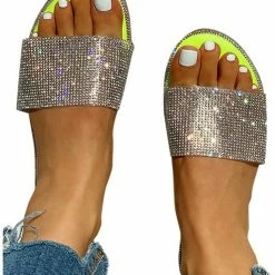 Nuheel® Sandal For Women Rhinestone Comfy Flat Flops Crystal Sandals 28 Nuheel® Sandal For Women Rhinestone Comfy Flat Flops Crystal Sandals