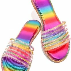 Nuheel® Sandal For Women Rhinestone Comfy Flat Flops Crystal Sandals Woman 25 Nuheel® Sandal For Women Rhinestone Comfy Flat Flops Crystal Sandals Woman