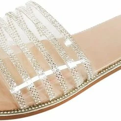 Nuheel® Sandal For Women Rhinestone Comfy Flat Flops Crystal Sandals Woman 22 Nuheel® Sandal For Women Rhinestone Comfy Flat Flops Crystal Sandals Woman