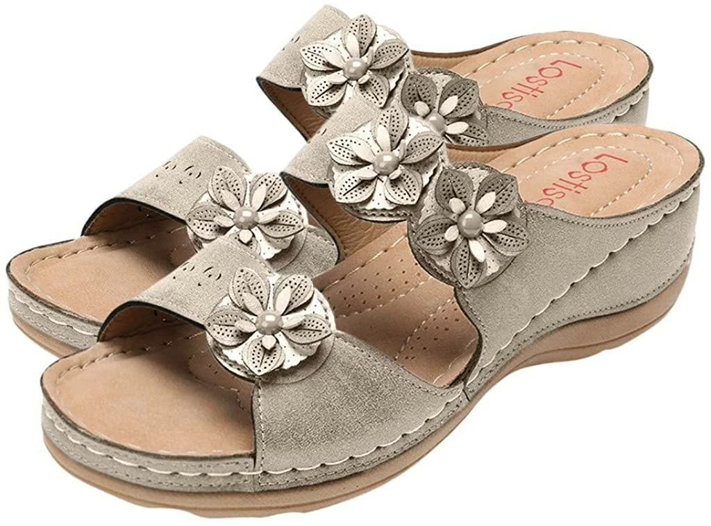 Nuheel® Women Premium Orthopedic Open Toe Vintage Anti-Slip Breathable Sandals Woman 12 Nuheel® Women Premium Orthopedic Open Toe Vintage Anti-Slip Breathable Sandals Woman