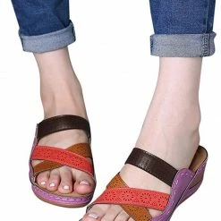 Nuheel® Women Premium Orthopedic Open Toe Vintage Anti-Slip Breathable Sandals Woman 35 Nuheel® Women Premium Orthopedic Open Toe Vintage Anti-Slip Breathable Sandals Woman