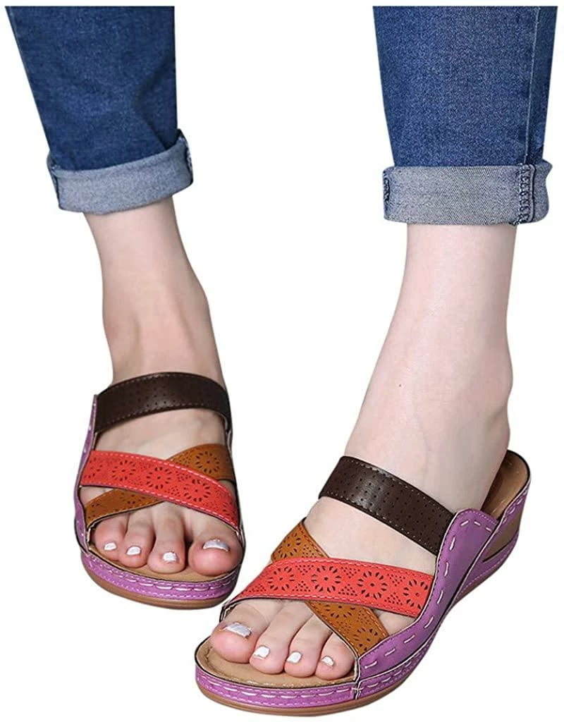 Nuheel® Women Premium Orthopedic Open Toe Vintage Anti-Slip Breathable Sandals Woman 5 Nuheel® Women Premium Orthopedic Open Toe Vintage Anti-Slip Breathable Sandals Woman