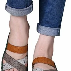 Nuheel® Women Premium Orthopedic Open Toe Vintage Anti-Slip Breathable Sandals Woman 60 Nuheel® Women Premium Orthopedic Open Toe Vintage Anti-Slip Breathable Sandals Woman