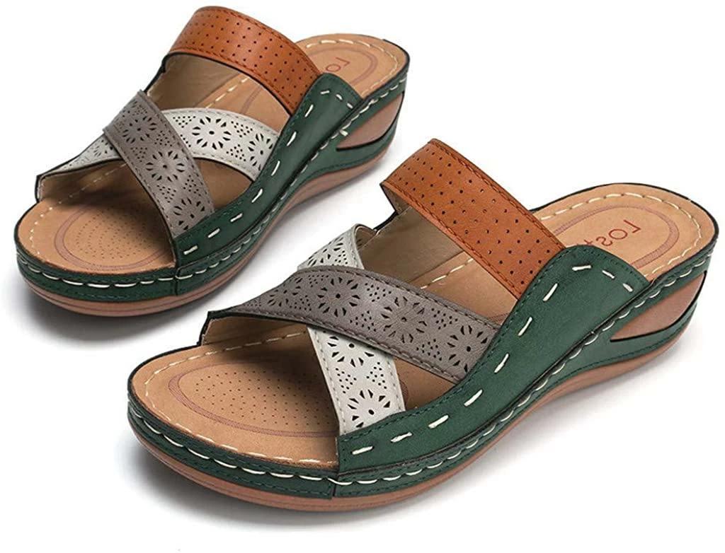 Nuheel® Women Premium Orthopedic Open Toe Vintage Anti-Slip Breathable Sandals Woman 33 Nuheel® Women Premium Orthopedic Open Toe Vintage Anti-Slip Breathable Sandals Woman