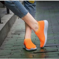 Nuheel® Woman Women's Casual Walking Shoes Breathable Mesh Work Slip-on Lightweight Sneakers