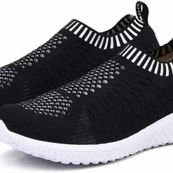 Nuheel® Woman Women's Casual Walking Shoes Breathable Mesh Work Slip-on Sneakers