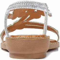 Nuheel® Women's T-Strap Beaded Flower Rhinestone Flat Sandals Dress Beach Shoes 30 Nuheel® Women's T-Strap Beaded Flower Rhinestone Flat Sandals Dress Beach Shoes