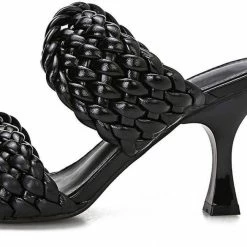 Nuheel® Nuheel Women's Stiletto Mules Sandals High Heel Slides Slip On Square Open Toe Dress Backless Heeled Slippers Woman