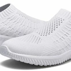 Nuheel Woman Womens Walking Shoes Lightweight Elastic Sock Athletic Running Shoes Mesh Sneakers Comfort Work Shoe
