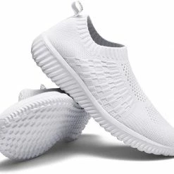 Nuheel Woman Womens Walking Shoes Lightweight Elastic Sock Athletic Running Shoes Mesh Sneakers Comfort Work Shoe