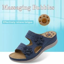 Nuheel® Womens Casual Sommer Sandals Comfy Foot Massage Slippers Boho Handmade Flower Wedges Walking Shoes 67 Nuheel® Womens Casual Sommer Sandals Comfy Foot Massage Slippers Boho Handmade Flower Wedges Walking Shoes