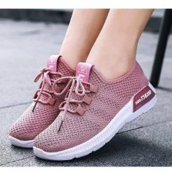 Nuheel® Nuheel Breathable White Sneakers For Women Comfortable Best Running TENNIS Shoes Casual Shoes Knit Shoes