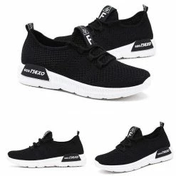Nuheel® Nuheel Breathable White Sneakers For Women Comfortable Best Running TENNIS Shoes Casual Shoes Knit Shoes